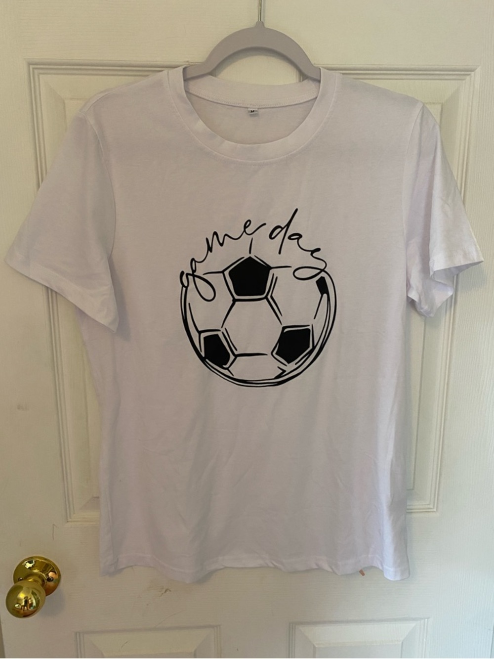 Women’s White Soccer Graphic Tee - Game Day